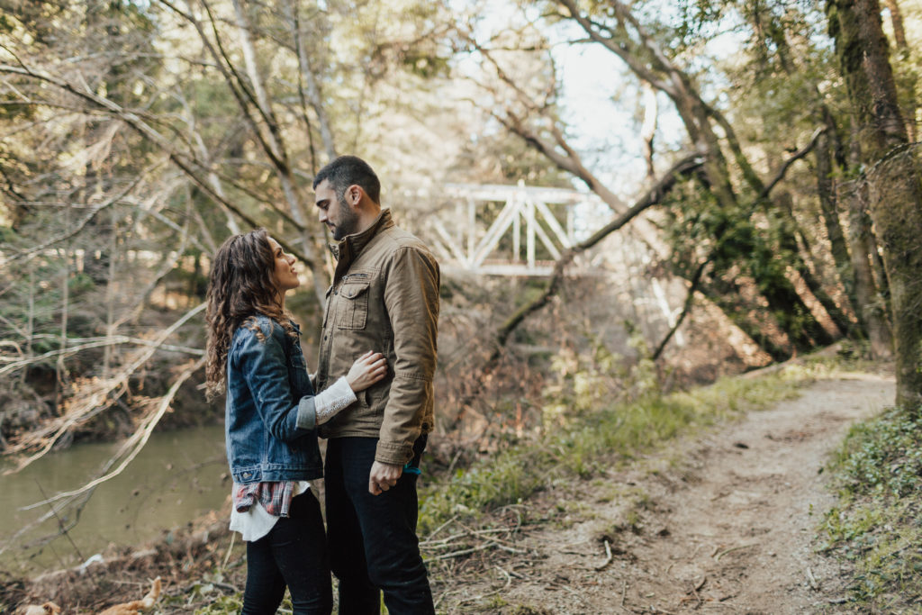 couple’s engagement photography session in santa cruz at henry cowell redwoods state park and wilder ranch by Kadi Tobin