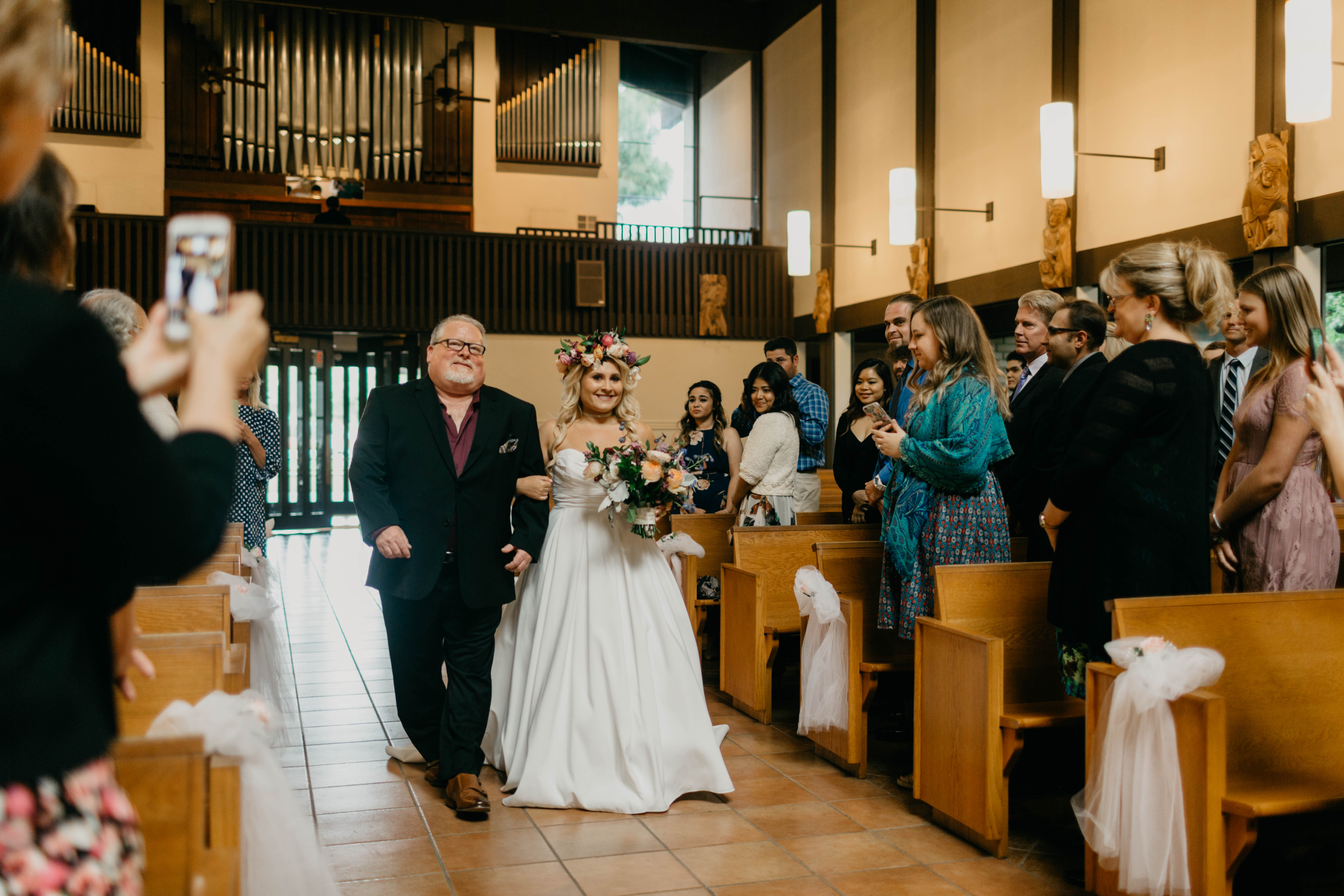 A colorful greenhouse wedding at the five crowns in Corona Del Mar and Crystal cove, California