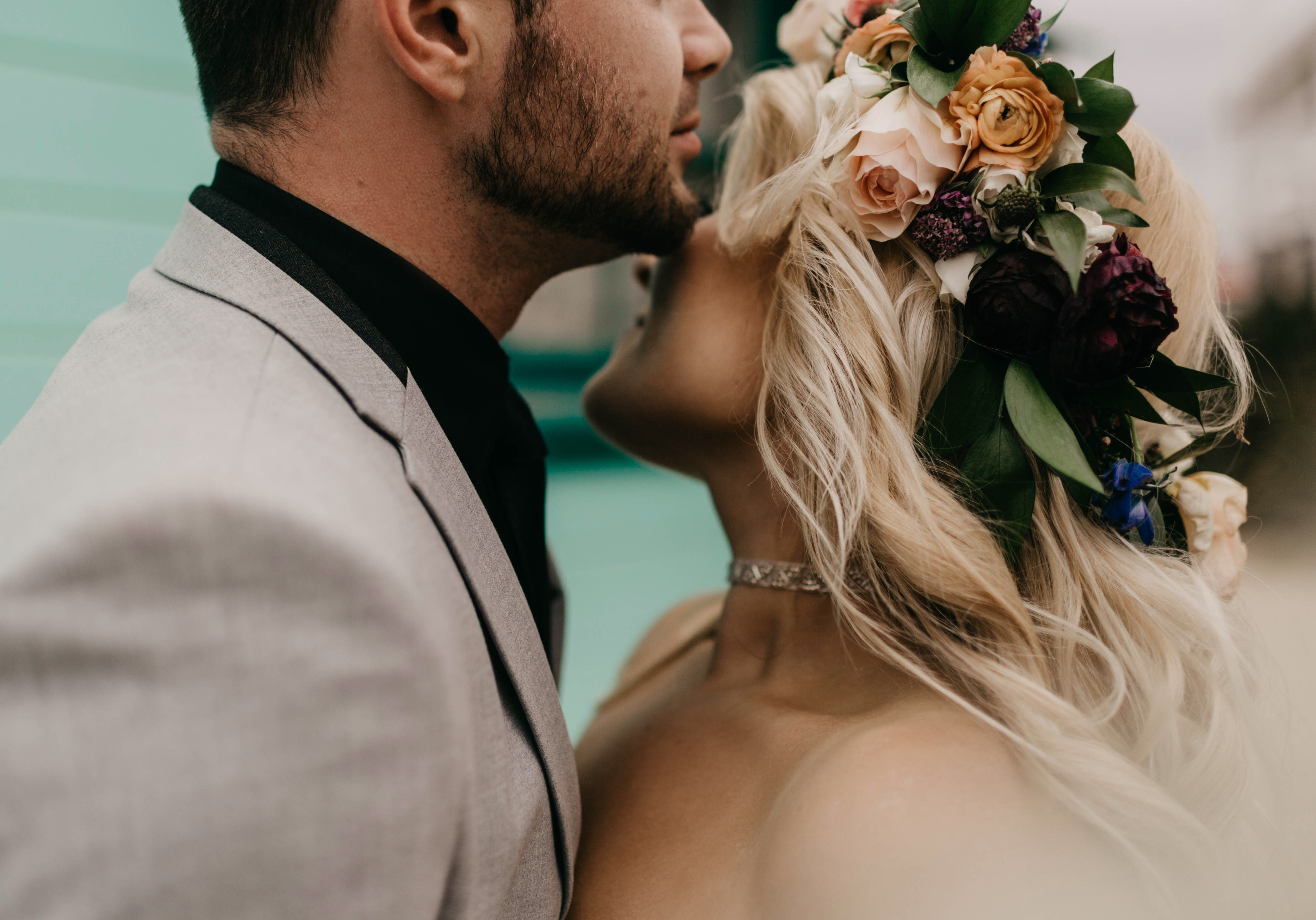 A colorful greenhouse wedding at the five crowns in Corona Del Mar and Crystal cove, California