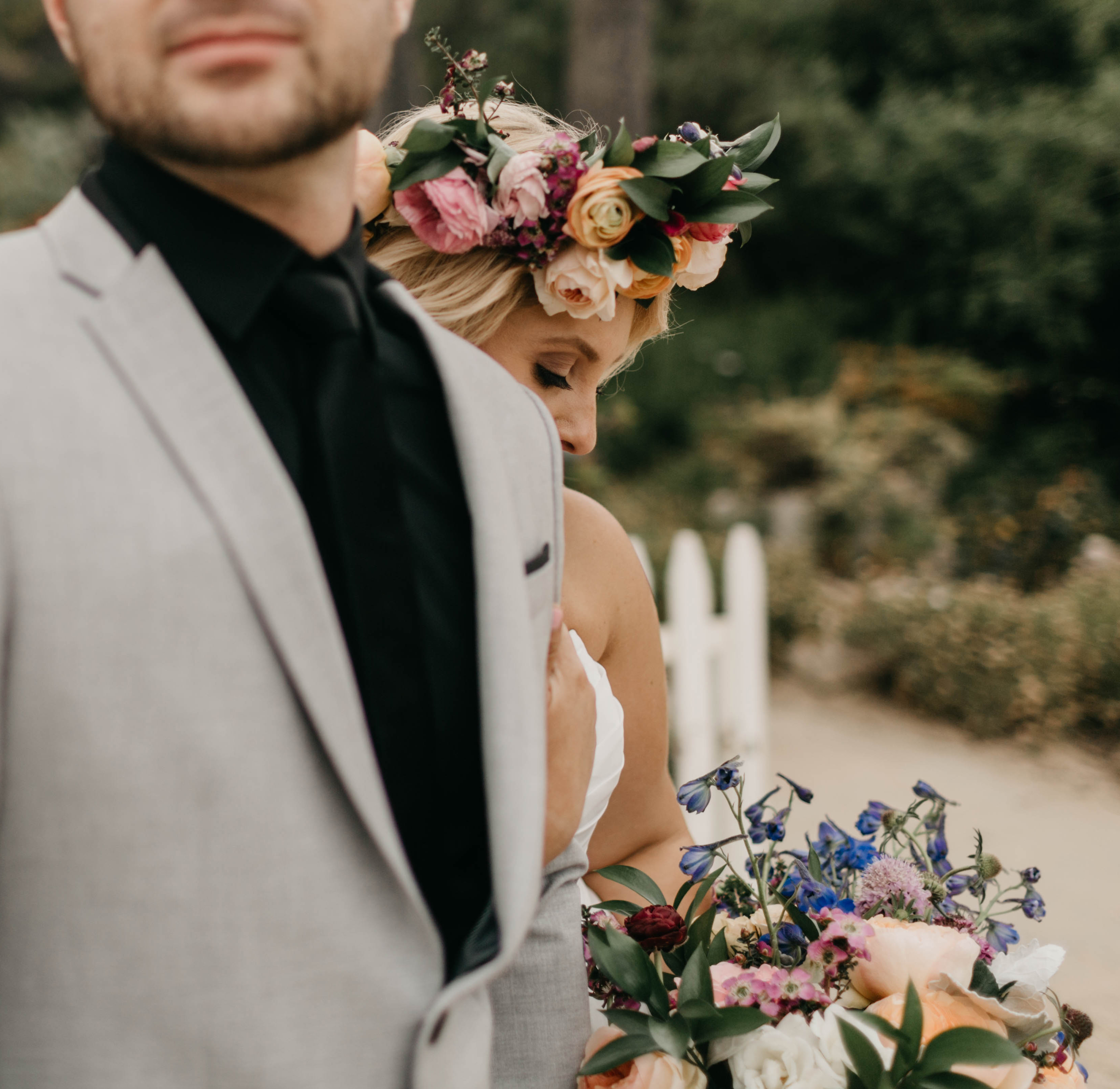 A colorful greenhouse wedding at the five crowns in Corona Del Mar and Crystal cove, California