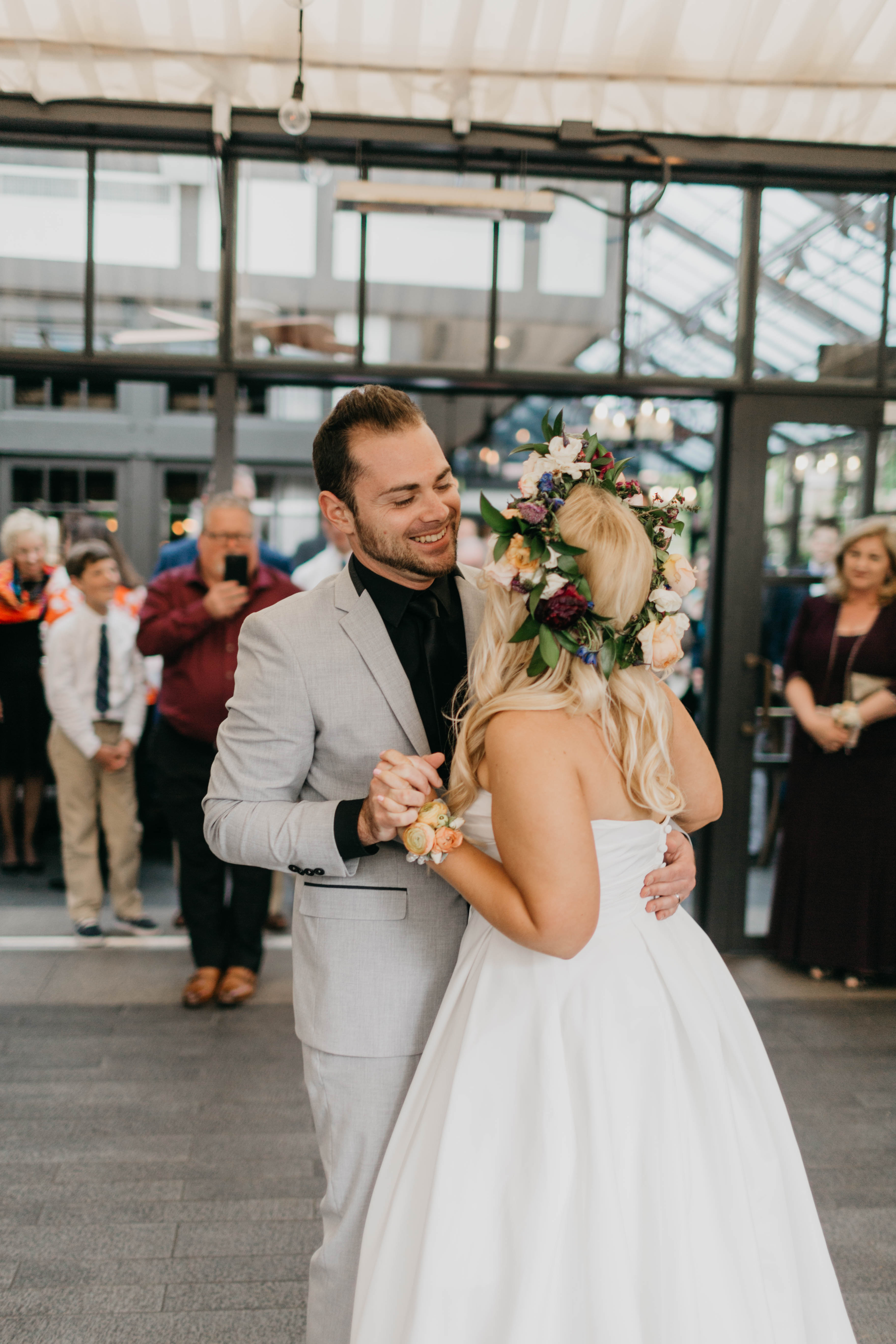 A colorful greenhouse wedding at the five crowns in Corona Del Mar and Crystal cove, California