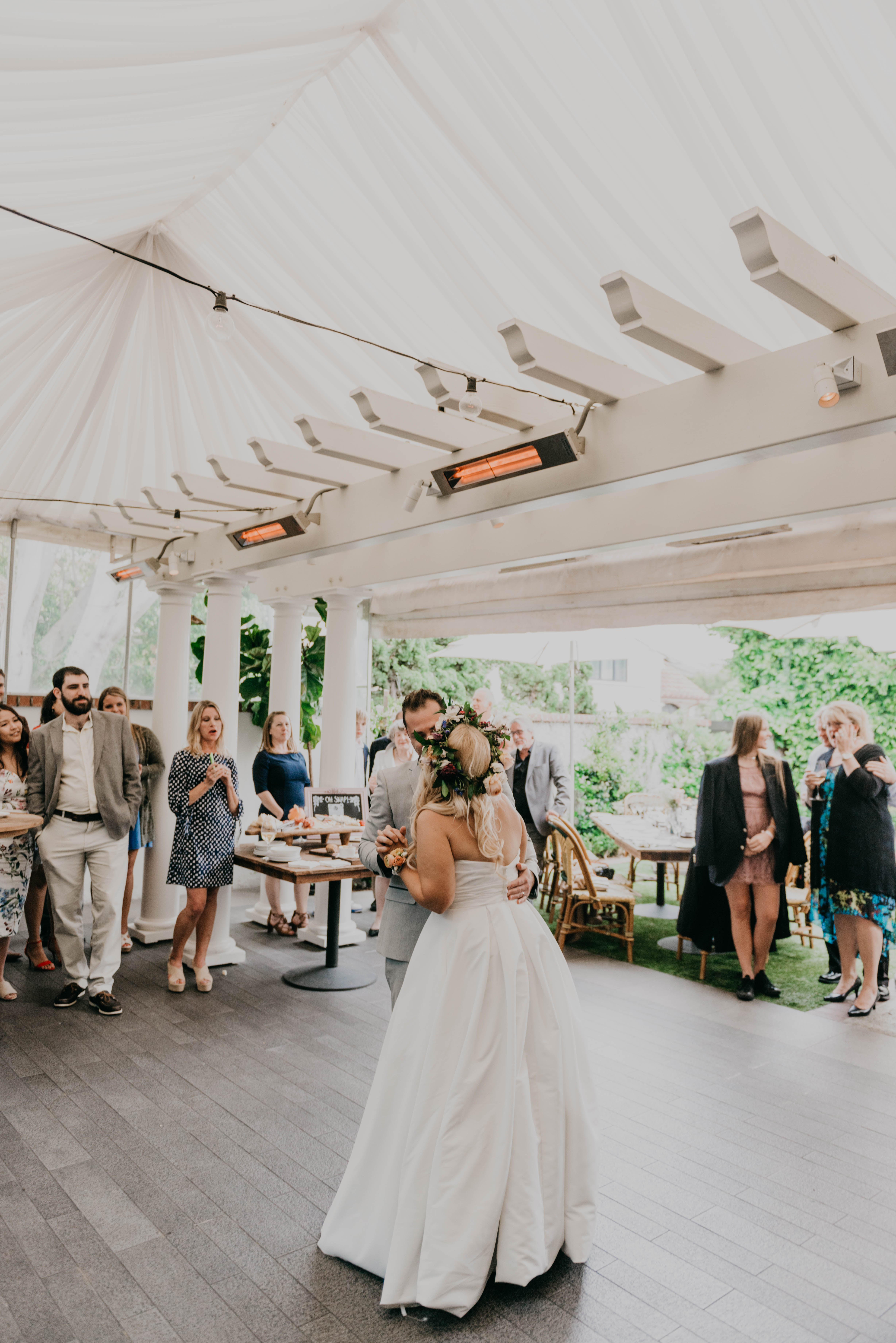 A colorful greenhouse wedding at the five crowns in Corona Del Mar and Crystal cove, California