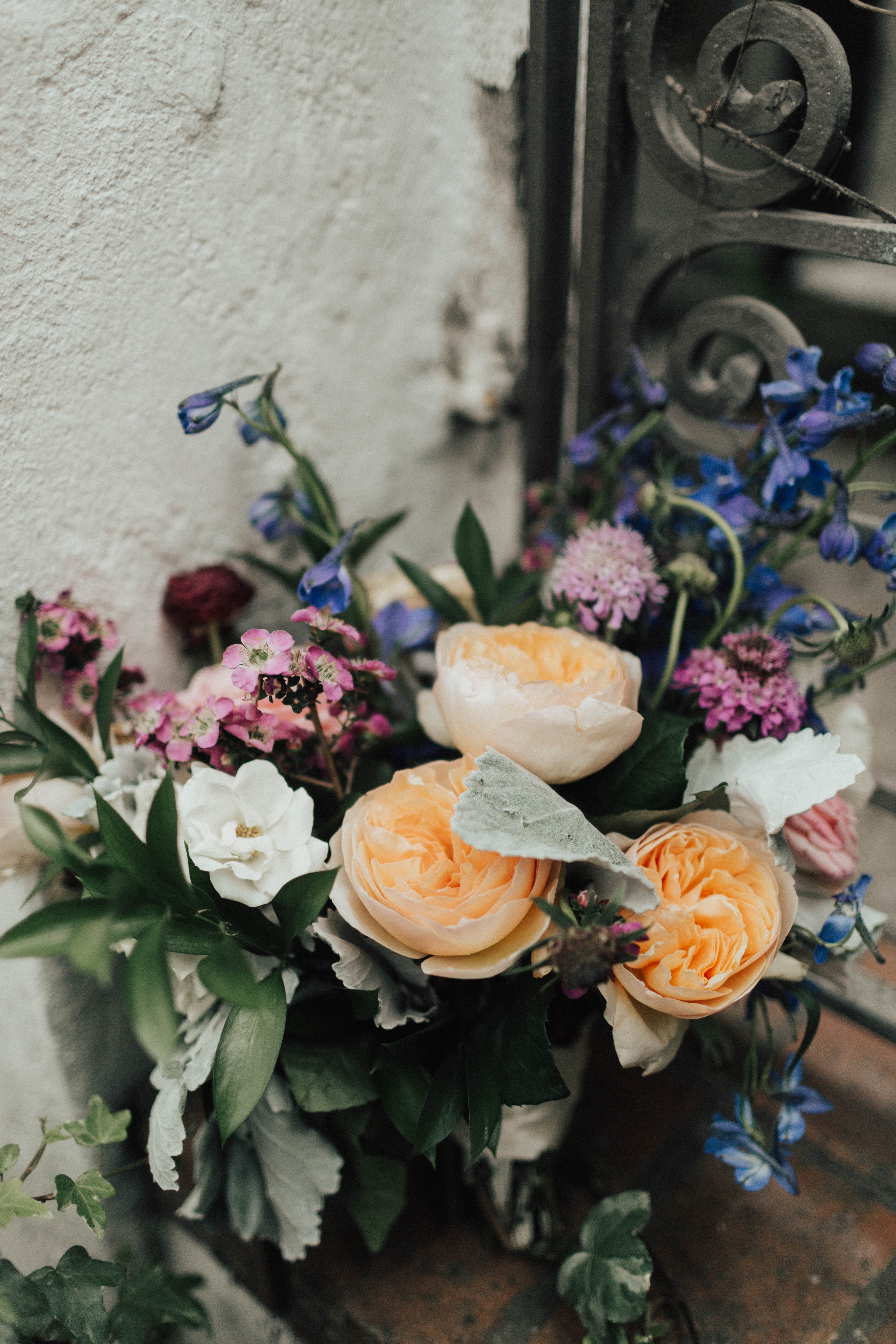 A colorful greenhouse wedding at the five crowns in Corona Del Mar and Crystal cove, California