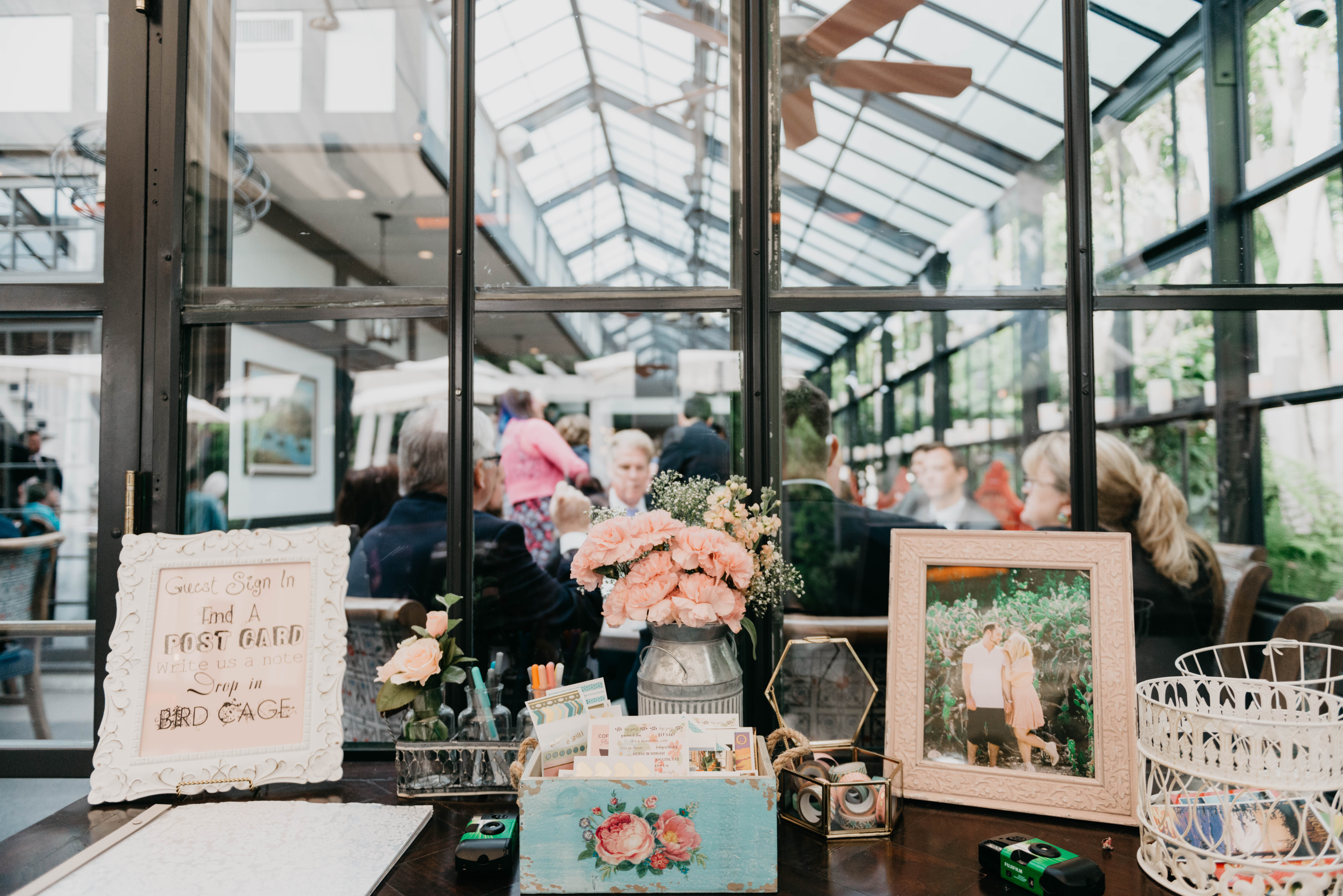 A colorful greenhouse wedding at the five crowns in Corona Del Mar and Crystal cove, California