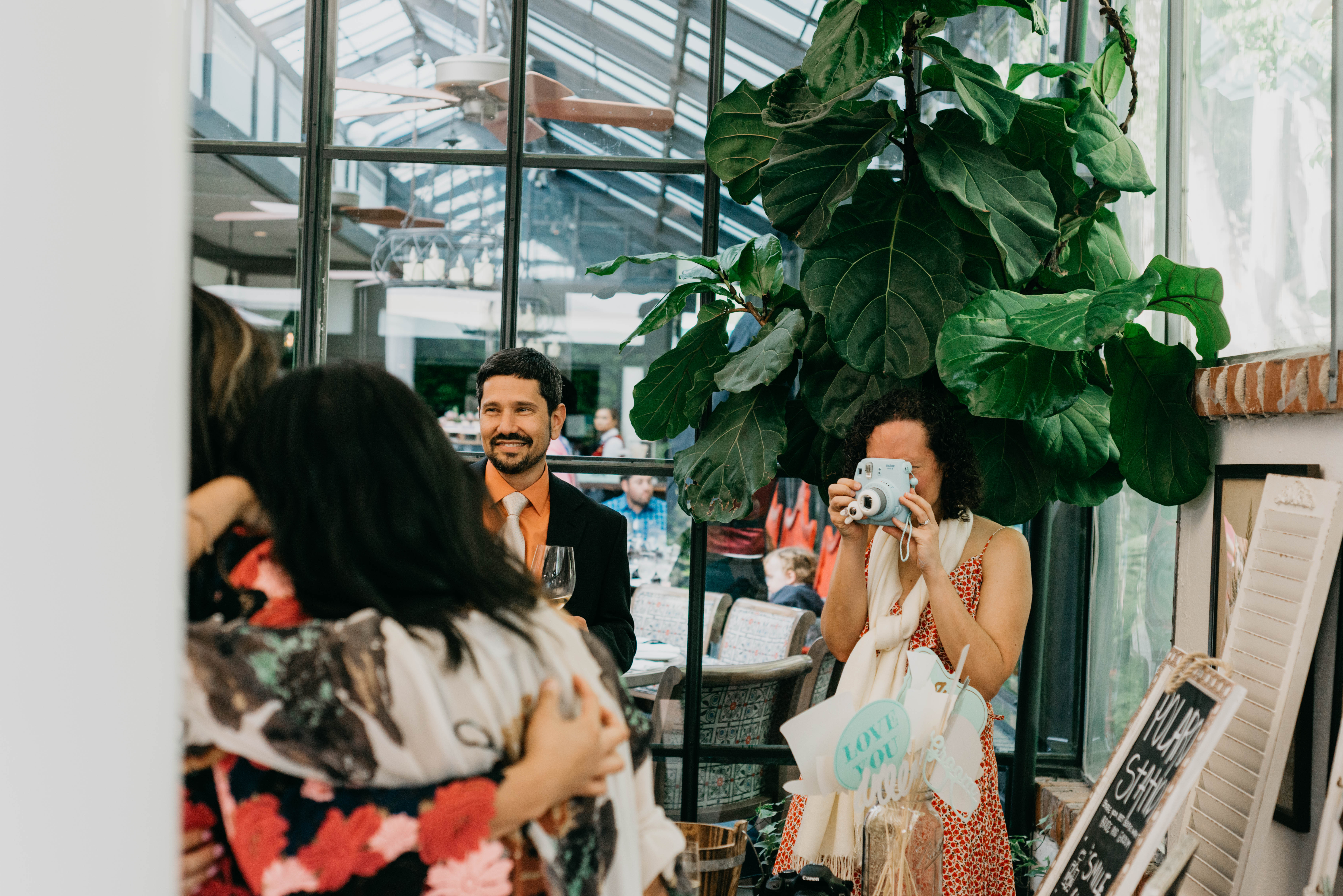 A colorful greenhouse wedding at the five crowns in Corona Del Mar and Crystal cove, California