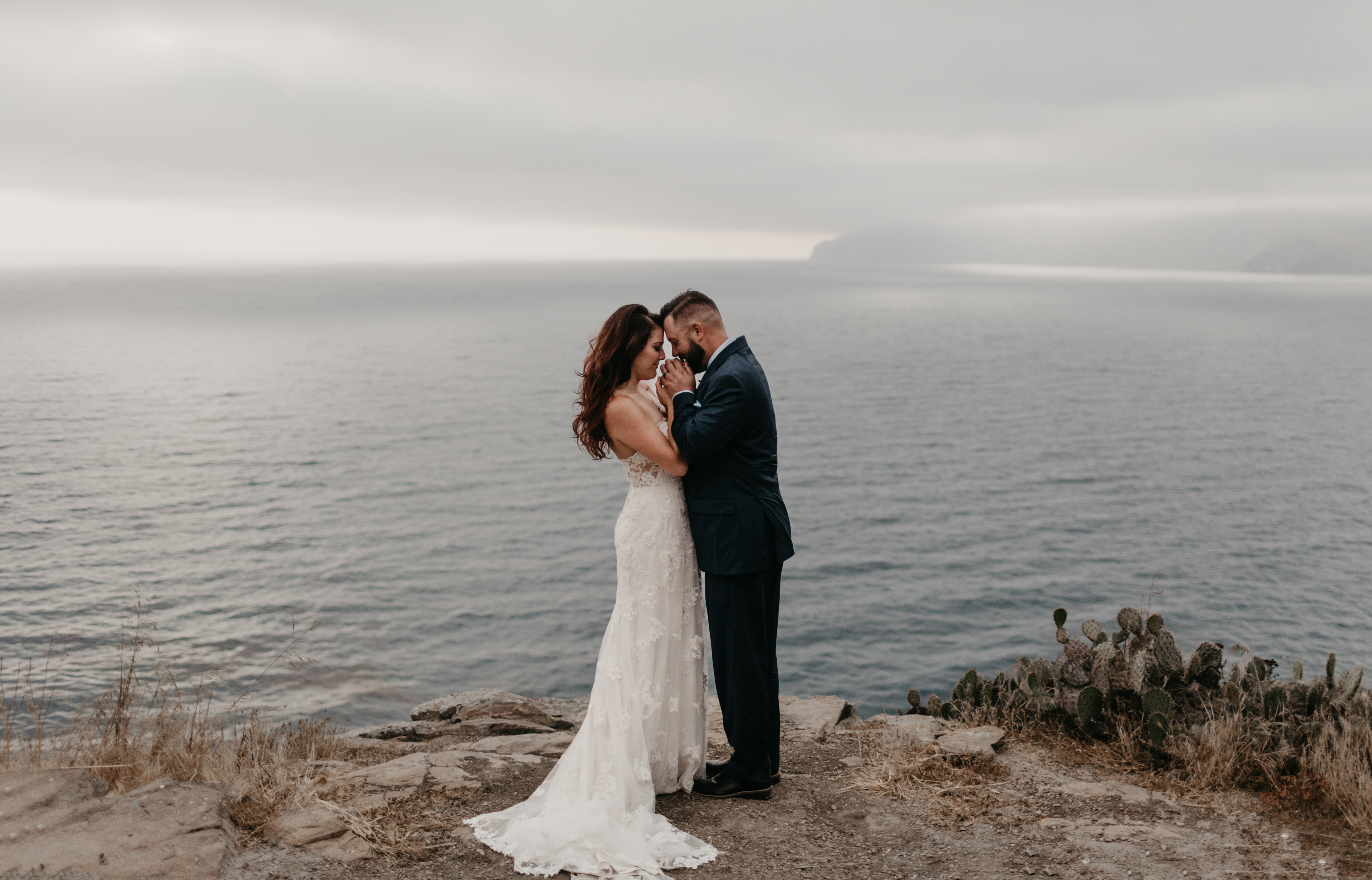 Romantic and Inspirational Catalina Island Elopement on the remote side of the island shark harbor
