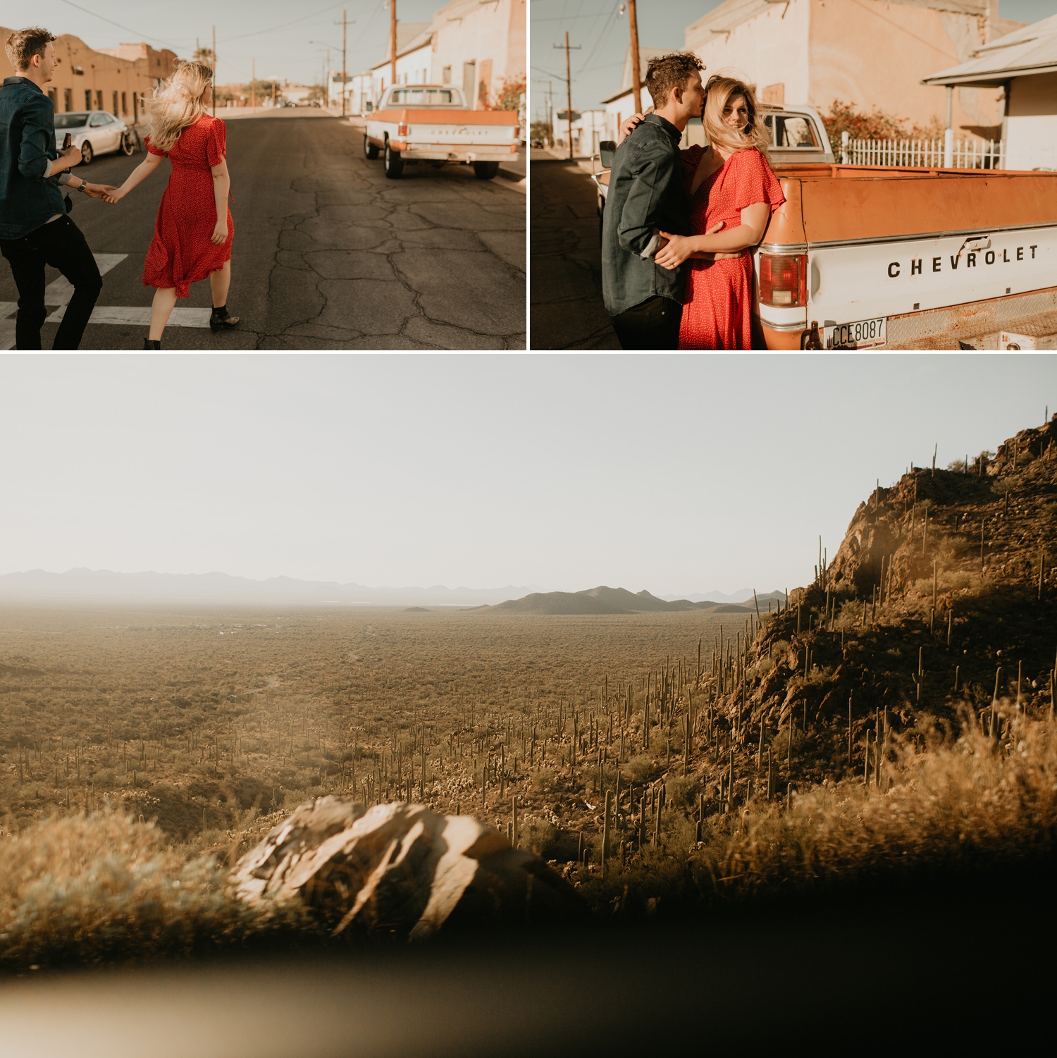 Tucson Arizona Saguaro National Park Engagement Session