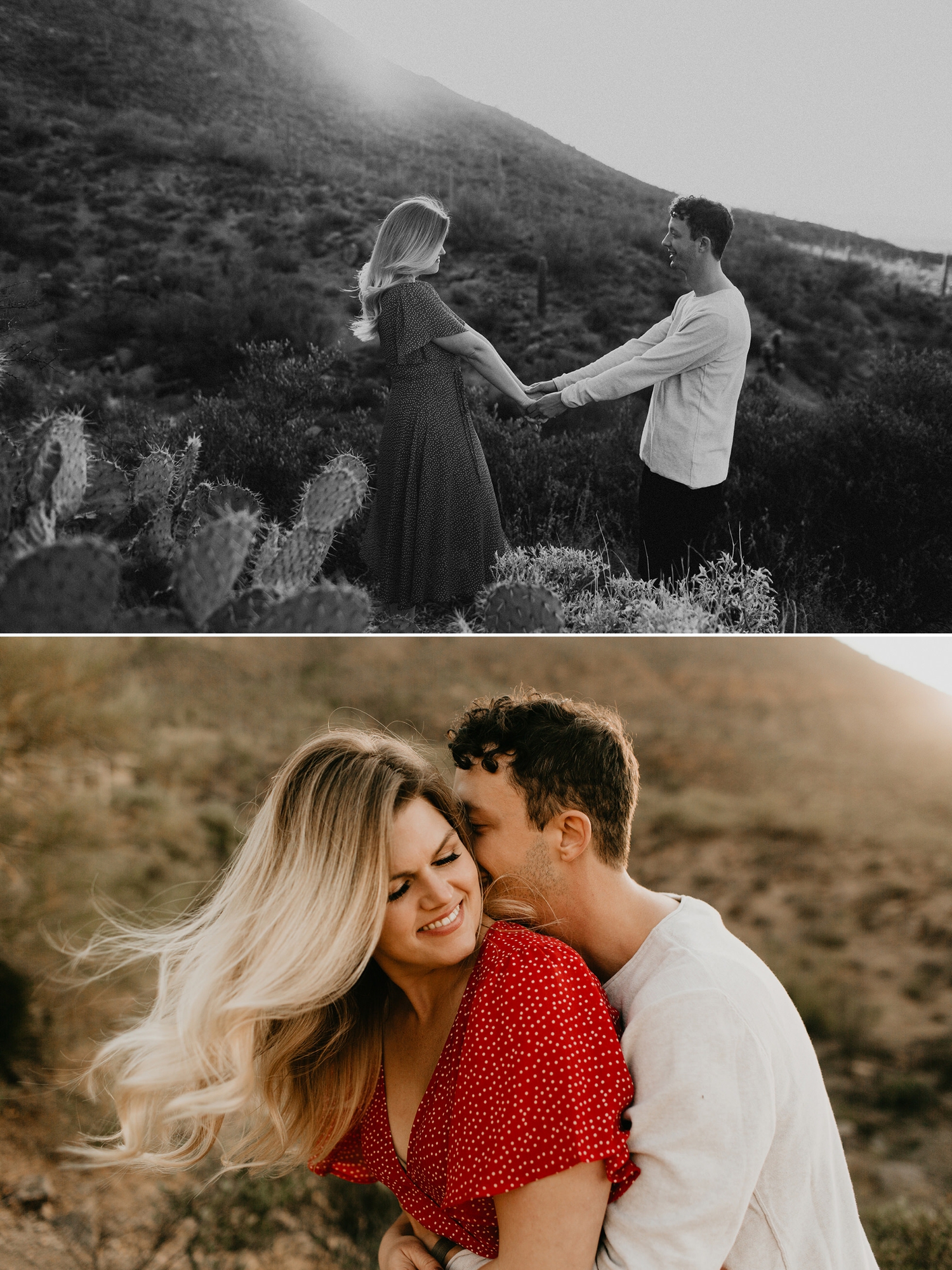 Tucson Arizona Saguaro National Park Engagement Session