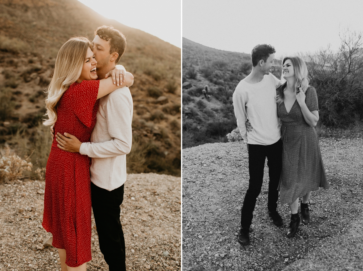 Tucson Arizona Saguaro National Park Engagement Session