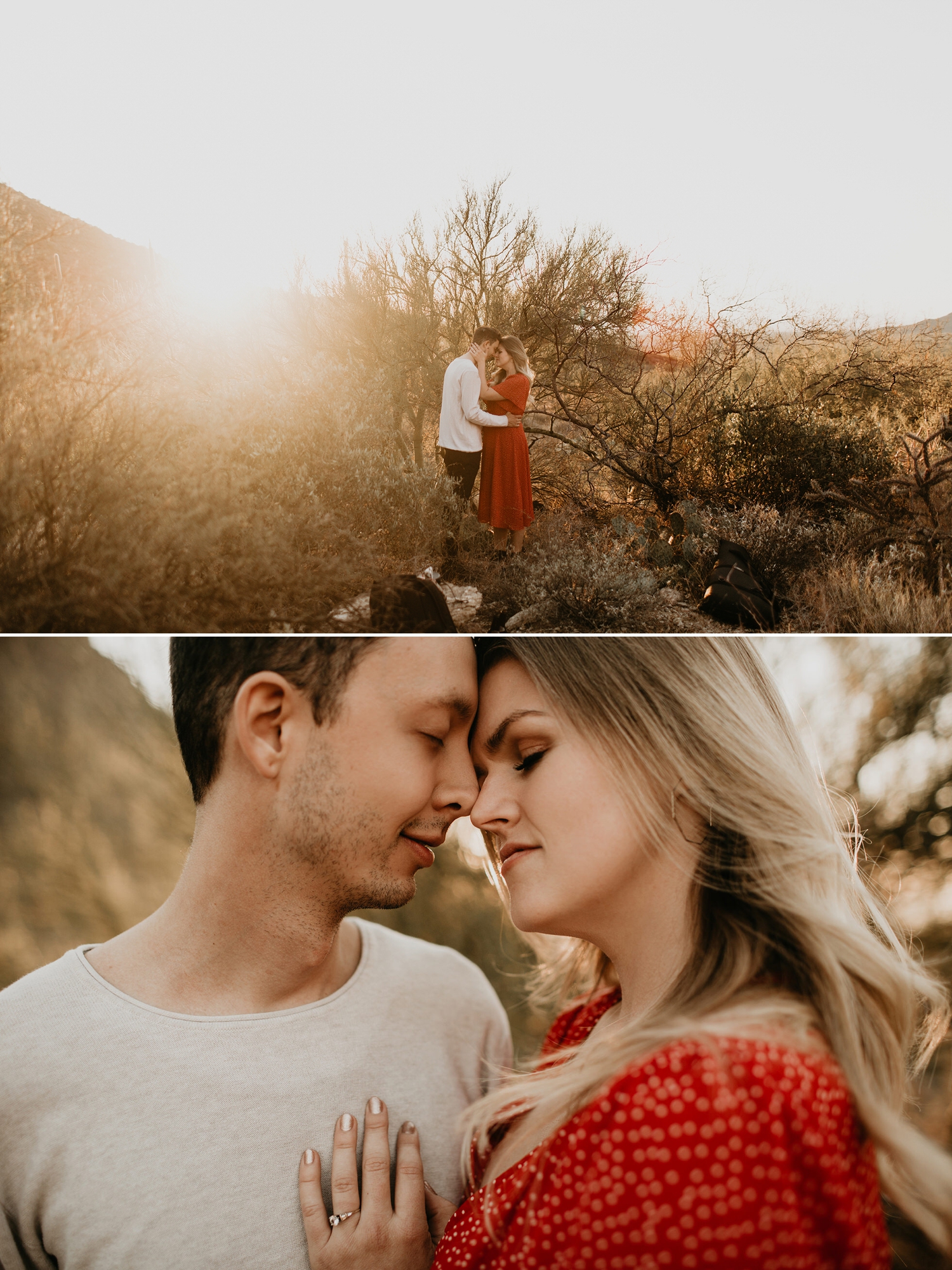 Tucson Arizona Saguaro National Park Engagement Session