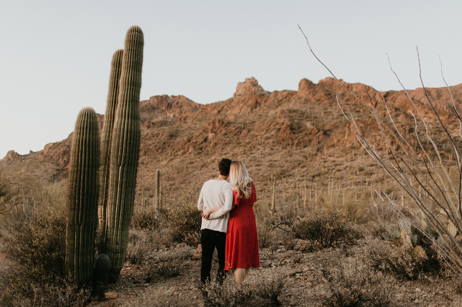 Tucson Arizona Saguaro National Park Engagement Session