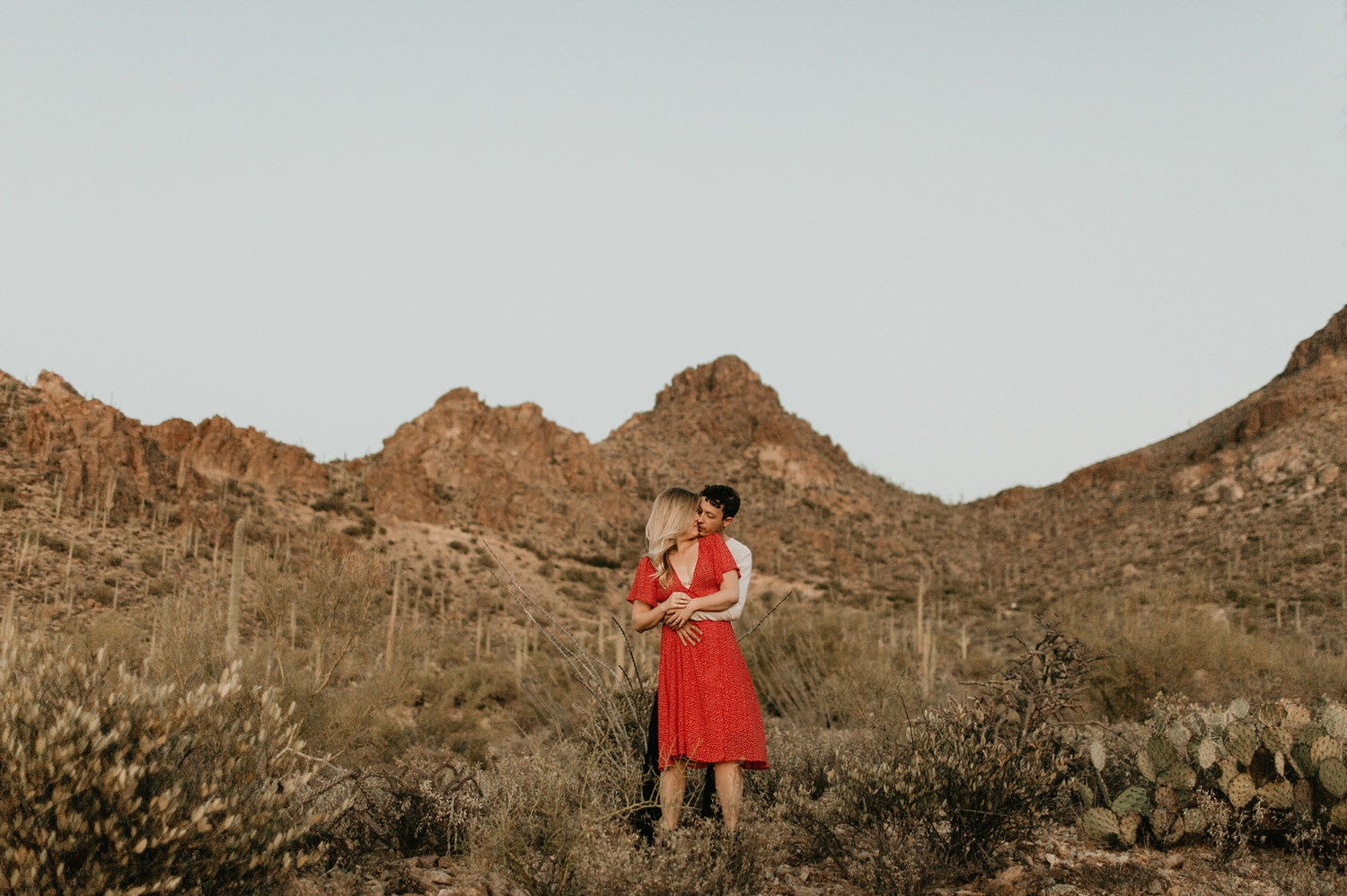 Tucson Arizona Saguaro National Park Engagement Session