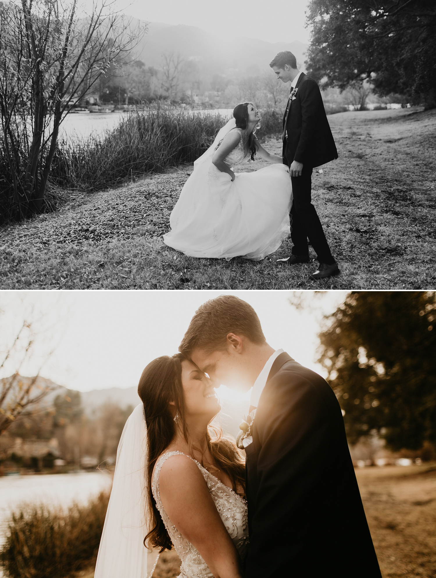 Bree and Logans Lodge at Malibou Lake wedding by Malibu Wedding Photographer, Kadi Tobin