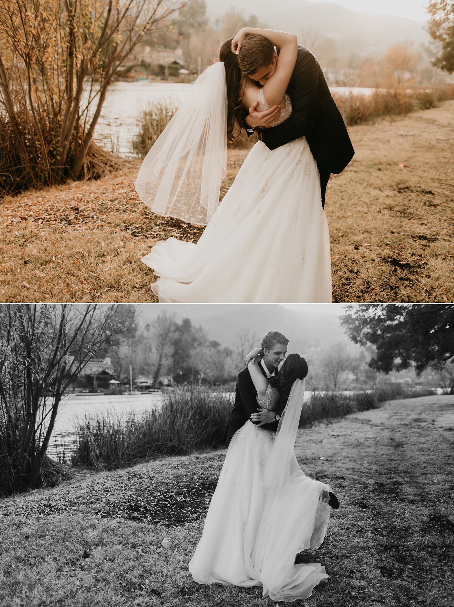 Bree and Logans Lodge at Malibou Lake wedding by Malibu Wedding Photographer, Kadi Tobin