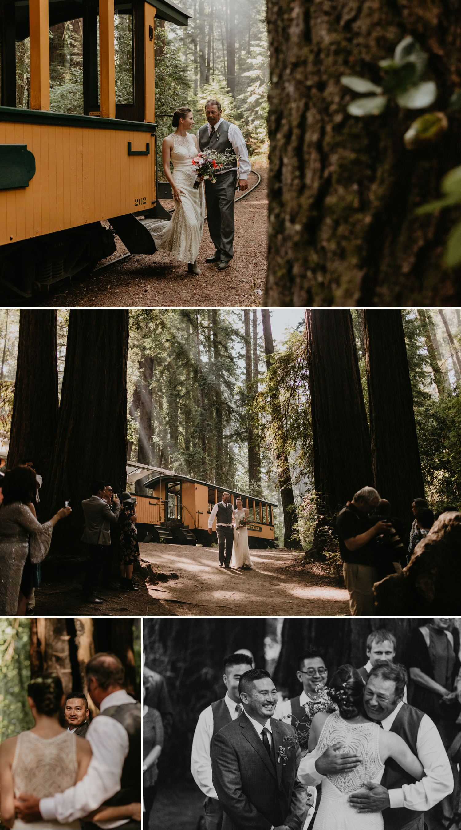 A celtic style Santa Cruz Redwoods wedding at Roaring Camp by Kadi Tobin, a Santa Cruz wedding Photographer