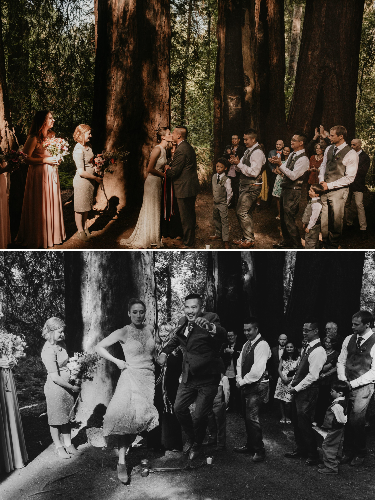 A celtic style Santa Cruz Redwoods wedding at Roaring Camp by Kadi Tobin, a Santa Cruz wedding Photographer