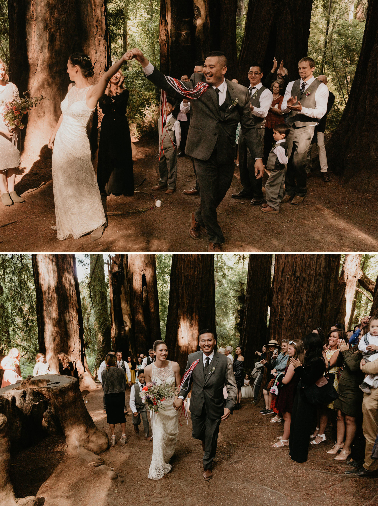 A celtic style Santa Cruz Redwoods wedding at Roaring Camp by Kadi Tobin, a Santa Cruz wedding Photographer