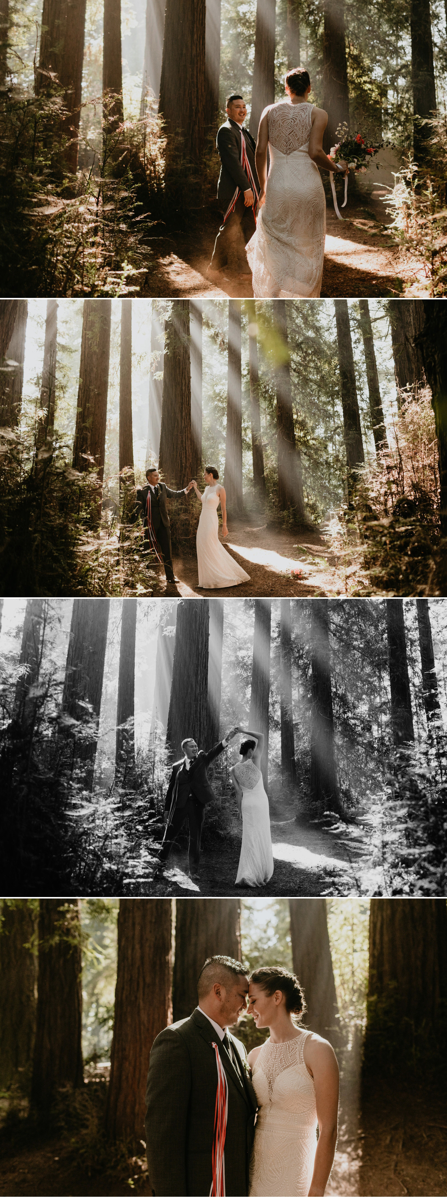 A celtic style Santa Cruz Redwoods wedding at Roaring Camp by Kadi Tobin, a Santa Cruz wedding Photographer