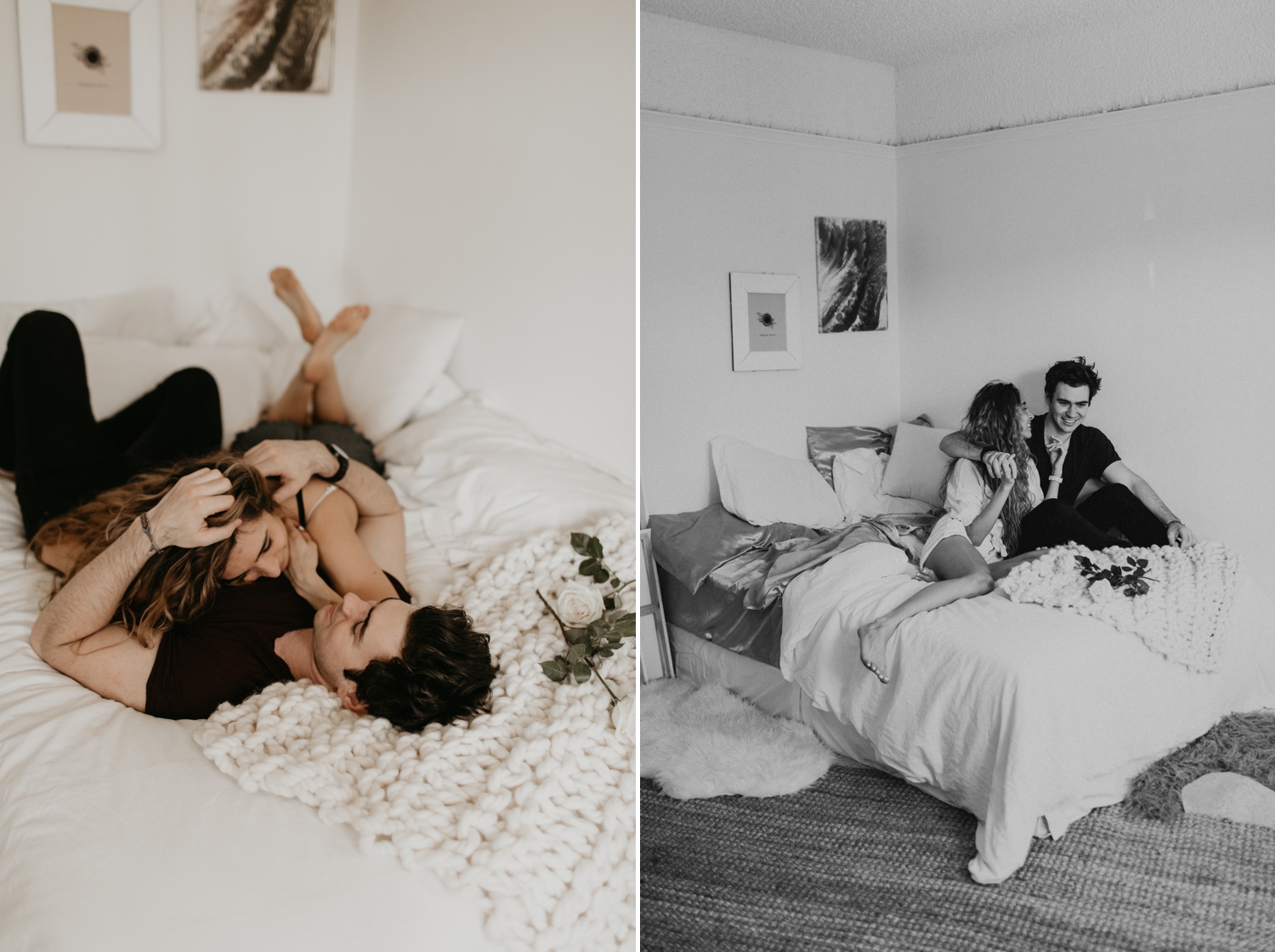 A In home engagement session in los angeles by Kadi Tobin, a los angeles wedding photographer
