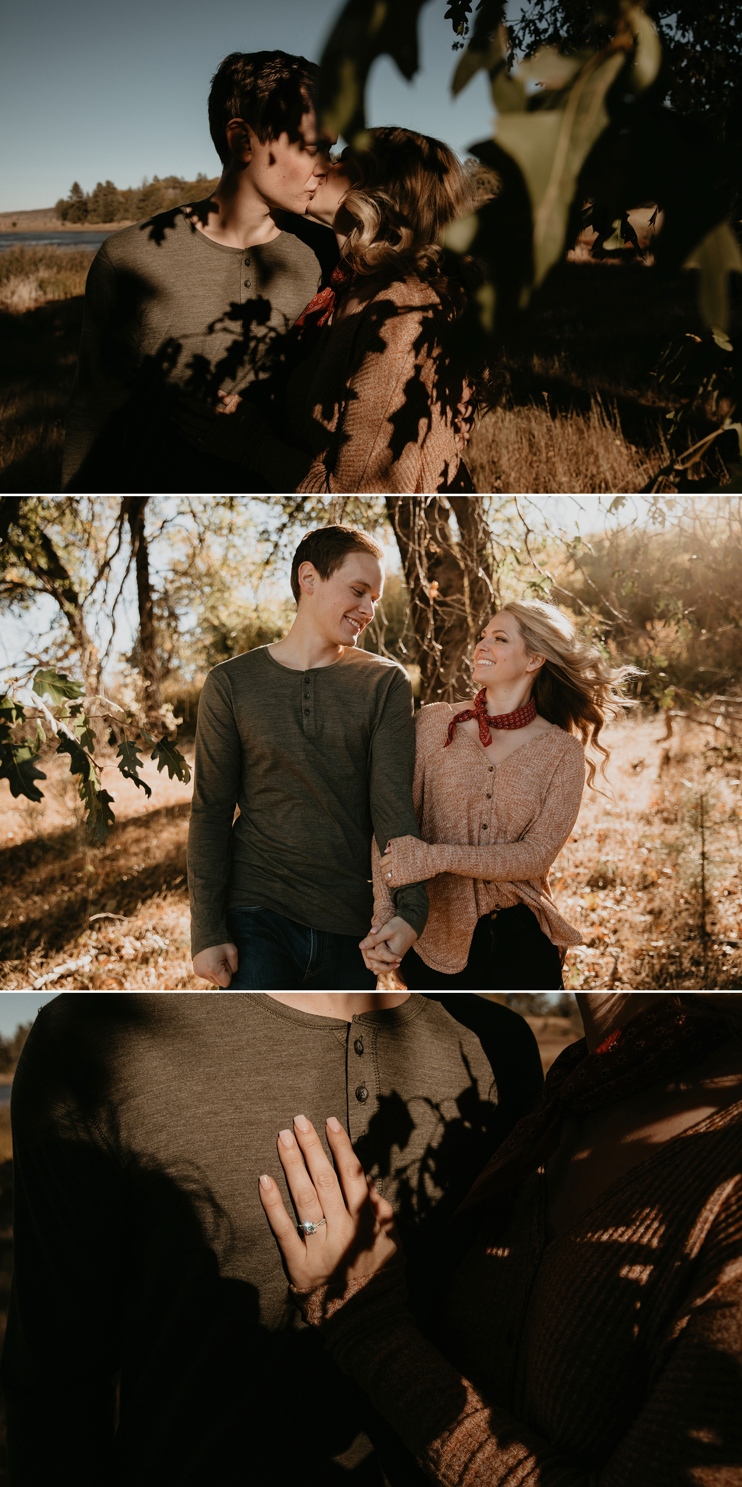 Adorable Fall Engagement Session in the mountains of Julian California