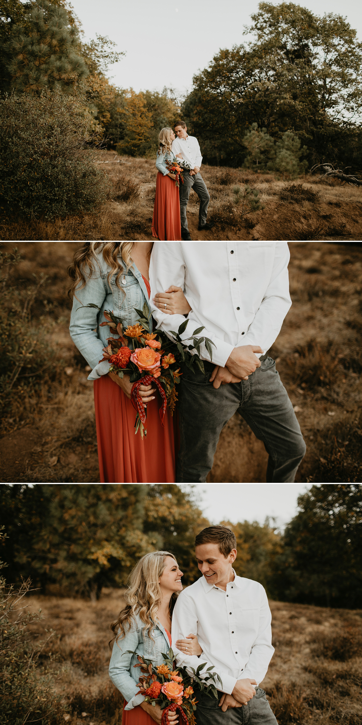 Adorable Fall Engagement Session in the mountains of Julian California