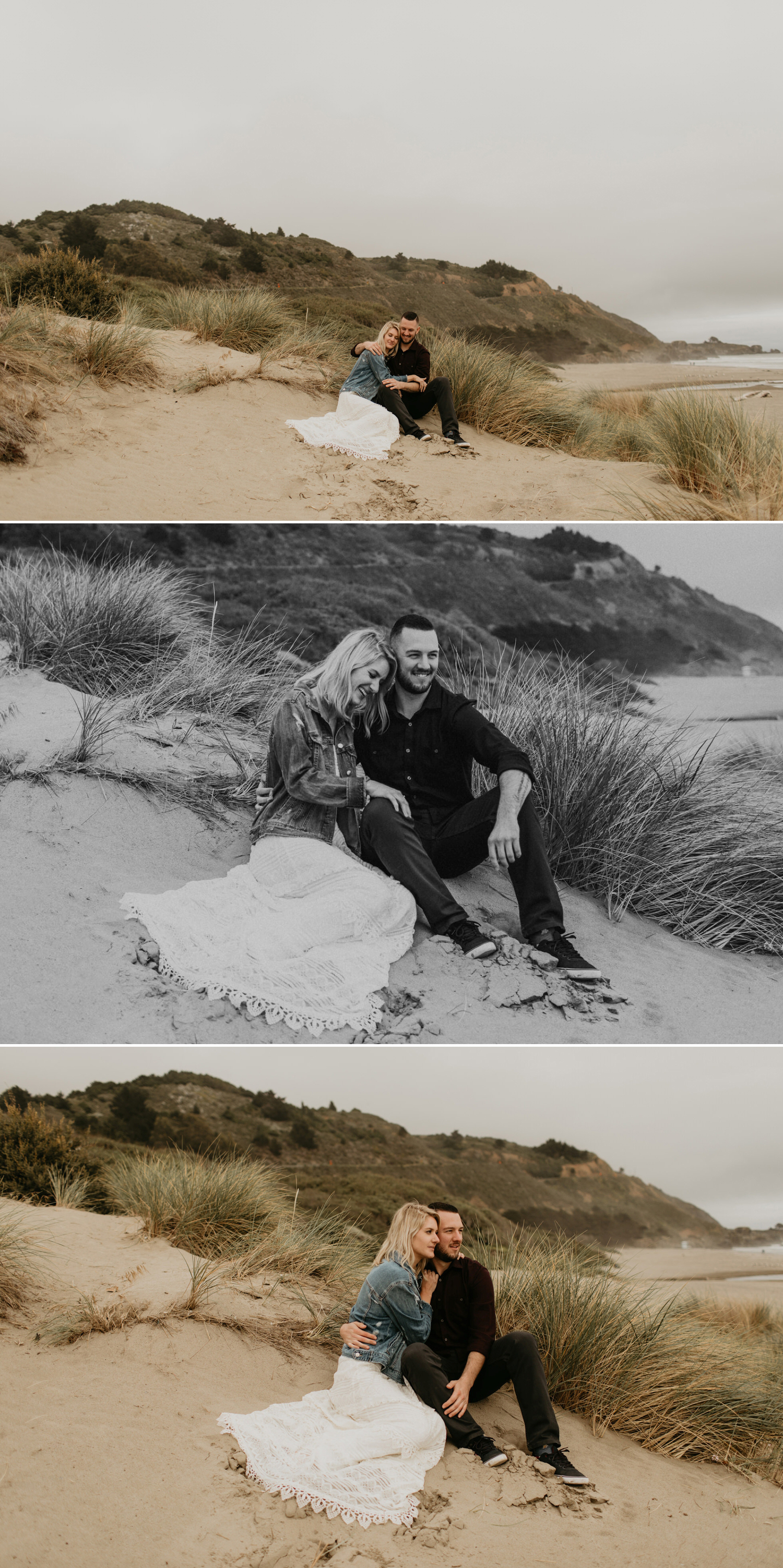 Marin County beach engagement