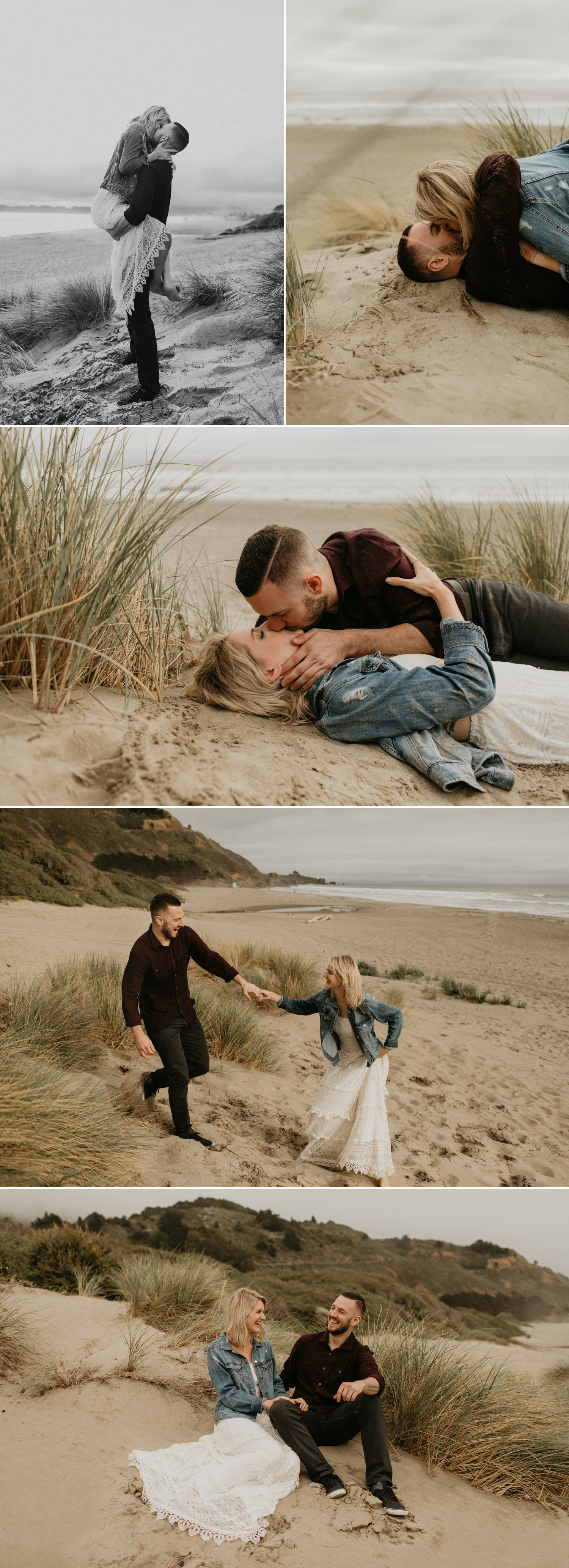 Marin County beach engagement