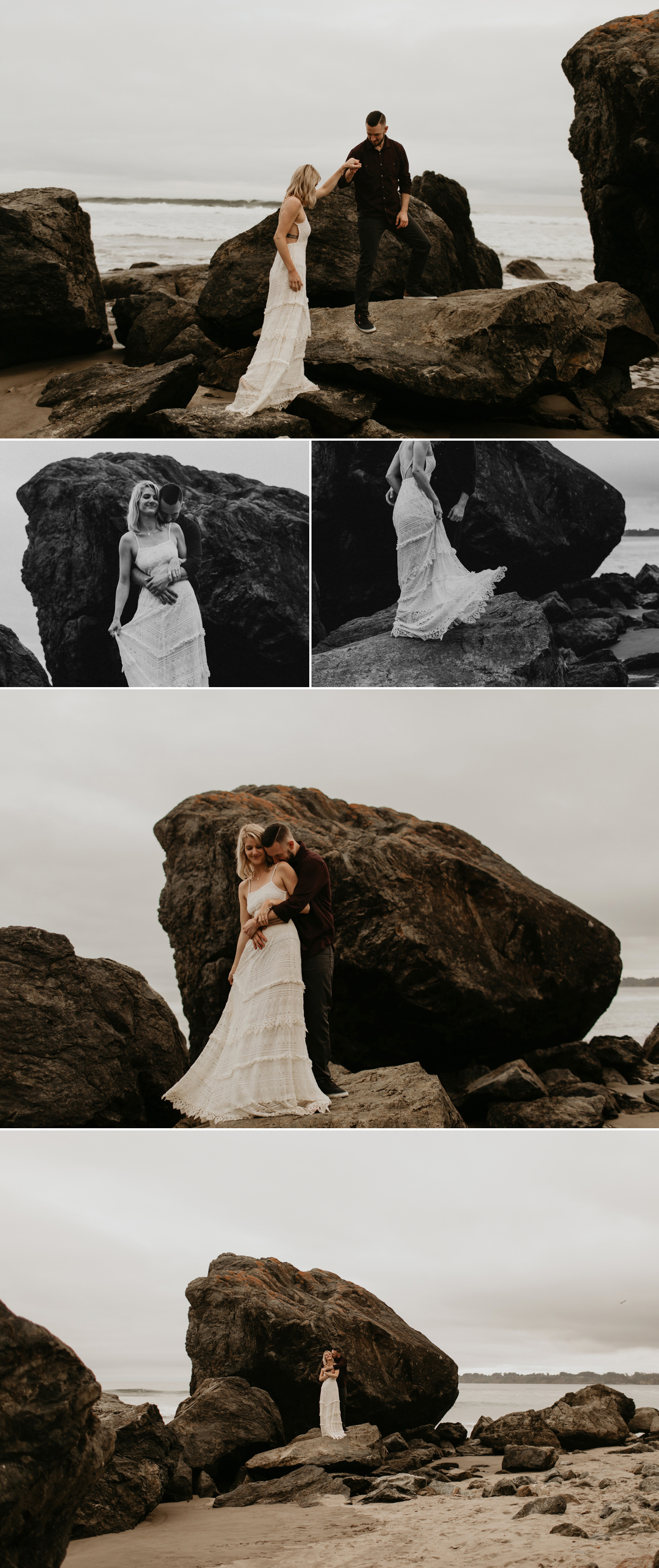 Marin County beach engagement