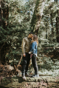 couple’s engagement photography session in santa cruz at henry cowell redwoods state park and wilder ranch by Kadi Tobin