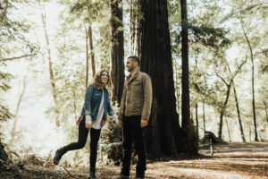 couple’s engagement photography session in santa cruz at henry cowell redwoods state park and wilder ranch by Kadi Tobin