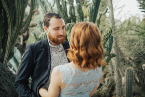 Lindsay and Joels bohemian engagement at Moorten botanical gardens and the palm springs windmills by Kadi Tobin Photography a Palm Springs Wedding Photographer
