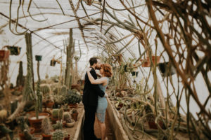 Lindsay and Joels bohemian engagement at Moorten botanical gardens and the palm springs windmills by Kadi Tobin Photography a Palm Springs Wedding Photographer