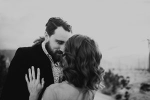 Lindsay and Joels bohemian engagement at Moorten botanical gardens and the palm springs windmills by Kadi Tobin Photography a Palm Springs Wedding Photographer
