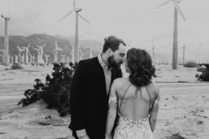Lindsay and Joels bohemian engagement at Moorten botanical gardens and the palm springs windmills by Kadi Tobin Photography a Palm Springs Wedding Photographer