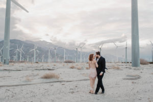 Lindsay and Joels bohemian engagement at Moorten botanical gardens and the palm springs windmills by Kadi Tobin Photography a Palm Springs Wedding Photographer