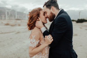 Lindsay and Joels bohemian engagement at Moorten botanical gardens and the palm springs windmills by Kadi Tobin Photography a Palm Springs Wedding Photographer