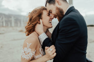 Lindsay and Joels bohemian engagement at Moorten botanical gardens and the palm springs windmills by Kadi Tobin Photography a Palm Springs Wedding Photographer