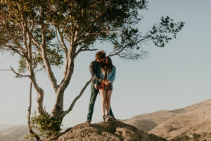 Wild and free engagement at Terrace Hill, in the Central Coast of California San Luis Obispo California Wedding Photographer