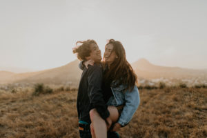 Wild and free engagement at Terrace Hill, in the Central Coast of California San Luis Obispo California Wedding Photographer