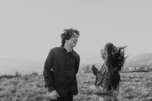 Wild and free engagement at Terrace Hill, in the Central Coast of California San Luis Obispo California Wedding Photographer