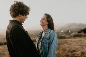 Wild and free engagement at Terrace Hill, in the Central Coast of California San Luis Obispo California Wedding Photographer