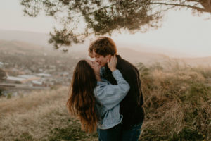 Wild and free engagement at Terrace Hill, in the Central Coast of California San Luis Obispo California Wedding Photographer