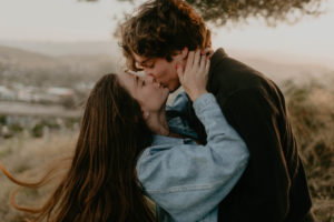 Wild and free engagement at Terrace Hill, in the Central Coast of California San Luis Obispo California Wedding Photographer