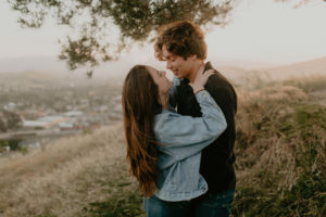 Wild and free engagement at Terrace Hill, in the Central Coast of California San Luis Obispo California Wedding Photographer
