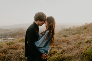 Wild and free engagement at Terrace Hill, in the Central Coast of California San Luis Obispo California Wedding Photographer