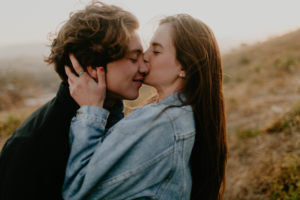 Wild and free engagement at Terrace Hill, in the Central Coast of California San Luis Obispo California Wedding Photographer