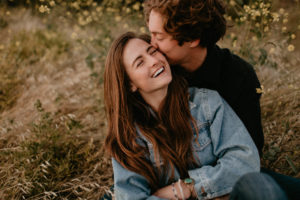 Wild and free engagement at Terrace Hill, in the Central Coast of California San Luis Obispo California Wedding Photographer