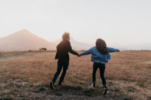 Wild and free engagement at Terrace Hill, in the Central Coast of California San Luis Obispo California Wedding Photographer