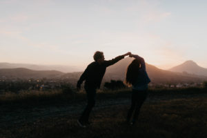 Wild and free engagement at Terrace Hill, in the Central Coast of California San Luis Obispo California Wedding Photographer