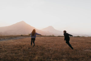Wild and free engagement at Terrace Hill, in the Central Coast of California San Luis Obispo California Wedding Photographer